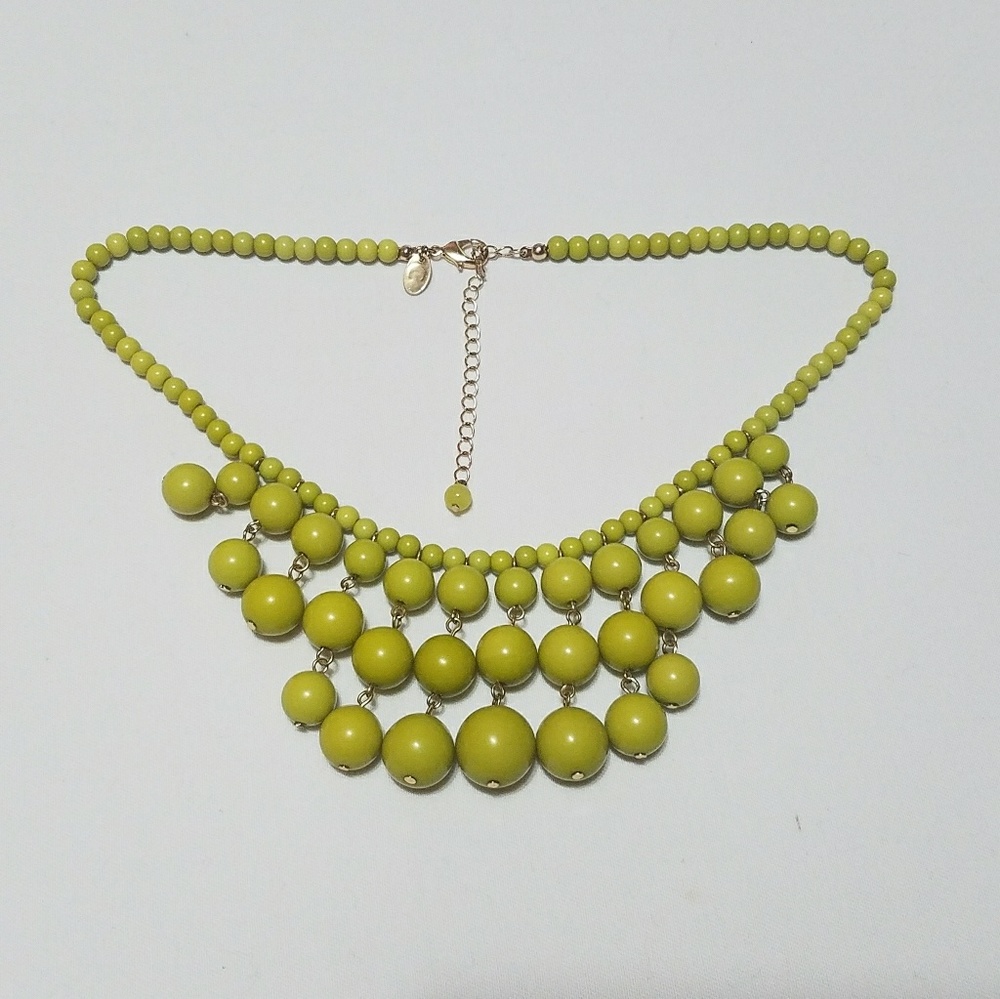 Beautiful green bead necklace